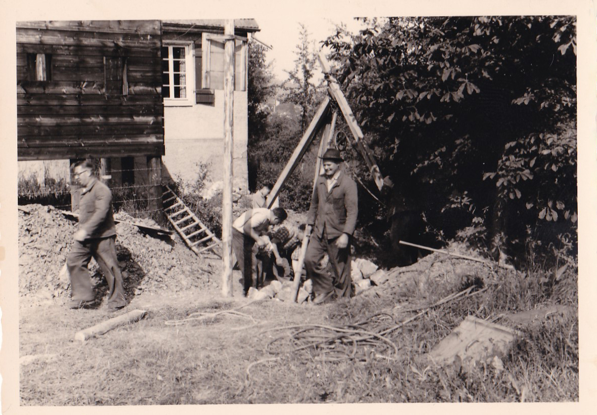 Brunnenbau Schützenhaus 1959